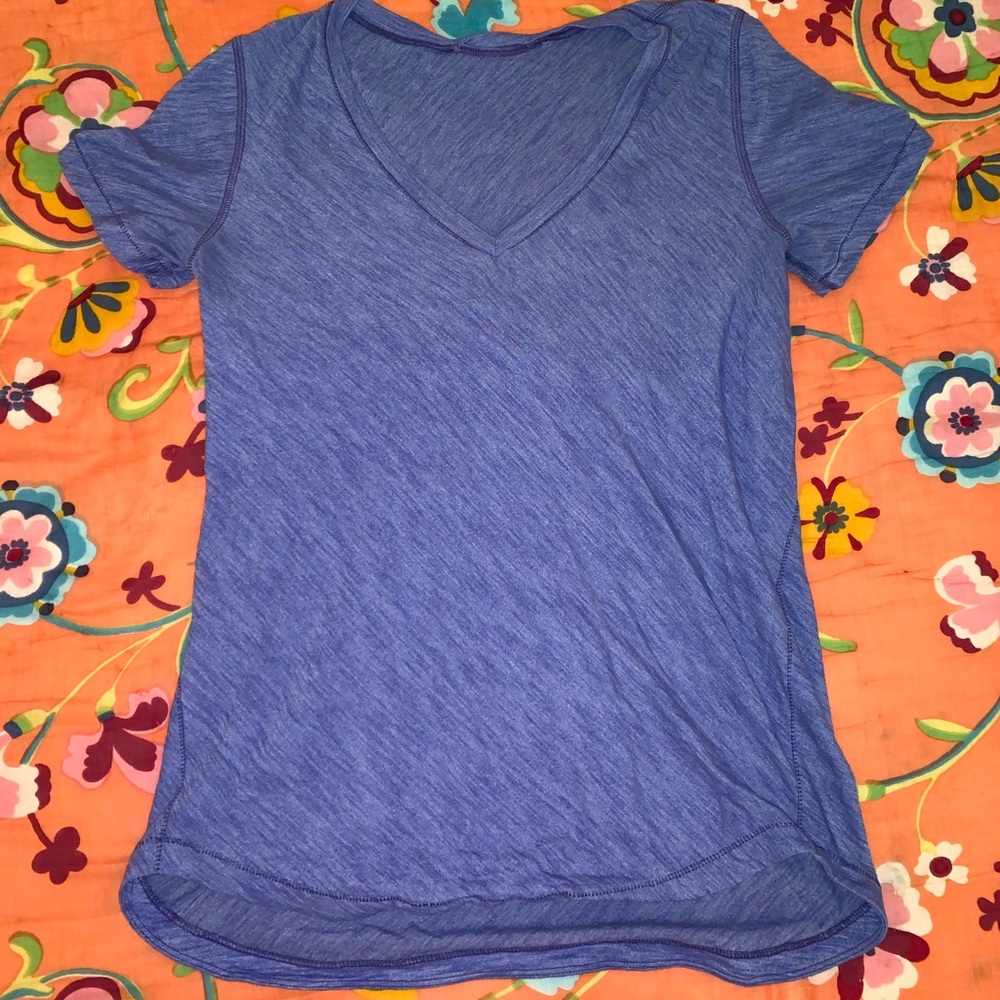 Indigo Lululemon Workout Shirt